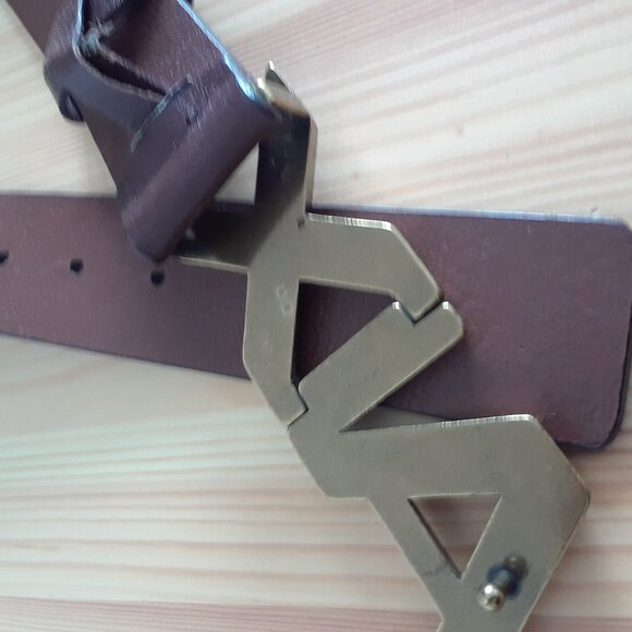 Armani Exchange Men's Genuine Leather Logo Belt - Picture 7 of 13